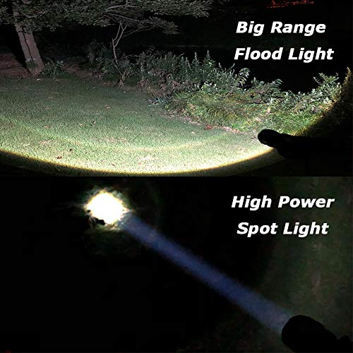 JARDLITE 8 Pack LED Emergency Handheld Flashlight, Adjustable Focus, Water Resistant with 5 Modes, Best Tactical Torch for Hurricane, Camping, Dog Walking - Image 5