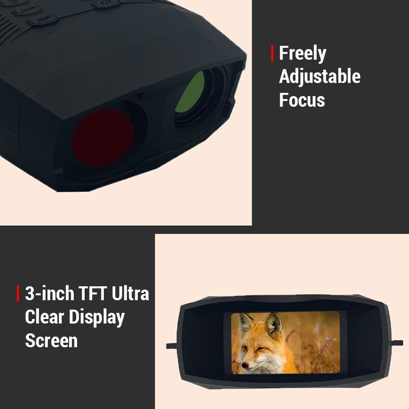 Low Light Full Color Night Vision Binoculars 3 Inch Screen Night Vision Hunting Binoculars 4K Infrared Binoculars - Image 5