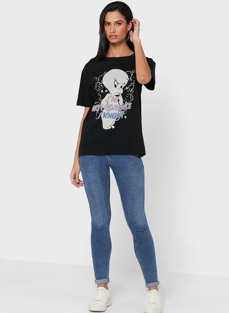 DIFUZED Universal - Casper - Women's Short Sleeved T-Shirt - Image 4