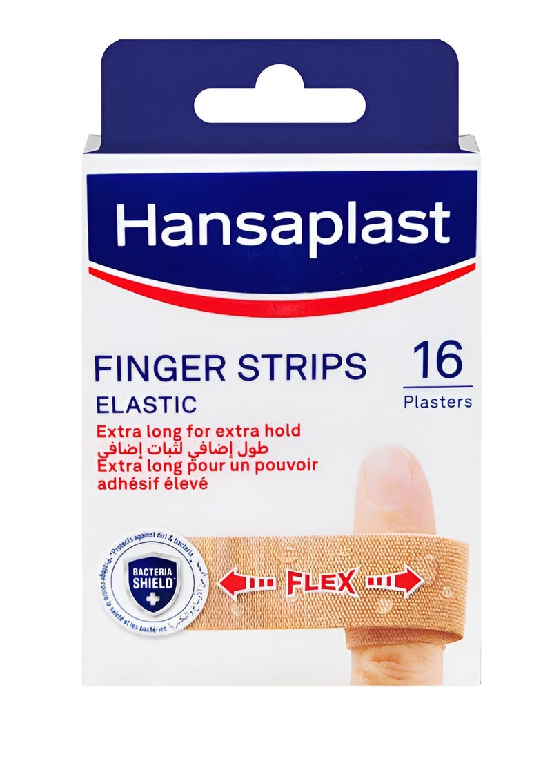 Hansaplast Finger Strips Elastic 16 Plasters - Image 1