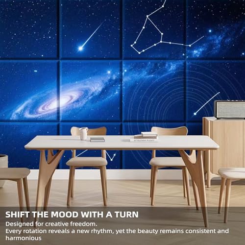 Temgcuam 12 Pack Art Acoustic Panels, TEMGCUAM Self-Adhesive Sound Absorbing Wall Panels, 48"×36" Decorative Acoustic Treatment Panels for Home Office, Studio, Ceiling & Media Room - Image 3