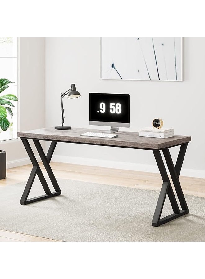 إن كي أكس مكتب كمبيوتر حديث متعدد الوظائف، طاولة دراسة بسيطة للطلاب، للمنزل ومكان العمل، 120 سم - Image 1