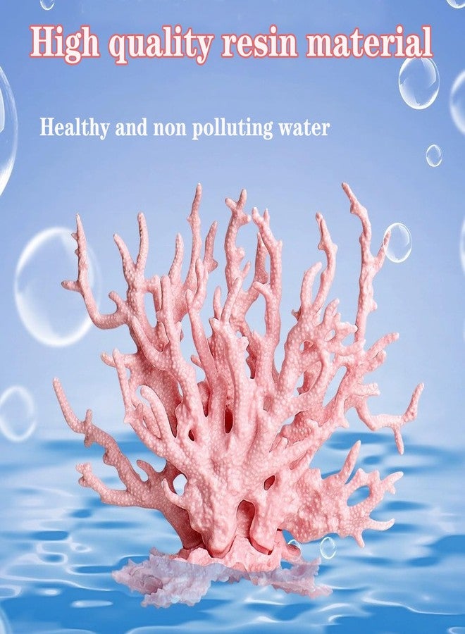 Besimple Artificial Aquarium Coral Ornament Plastic Fish Tank Plants Decoration for Aquarium Landscape (Pink) - Image 4