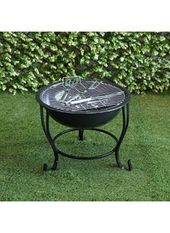 DANUBE HOME Inferno Silverado Bbq Tool Kit Compact Portable Outdoor Bbq Charcoal Kit Outdoor Bbq Set Silver  - Image 2