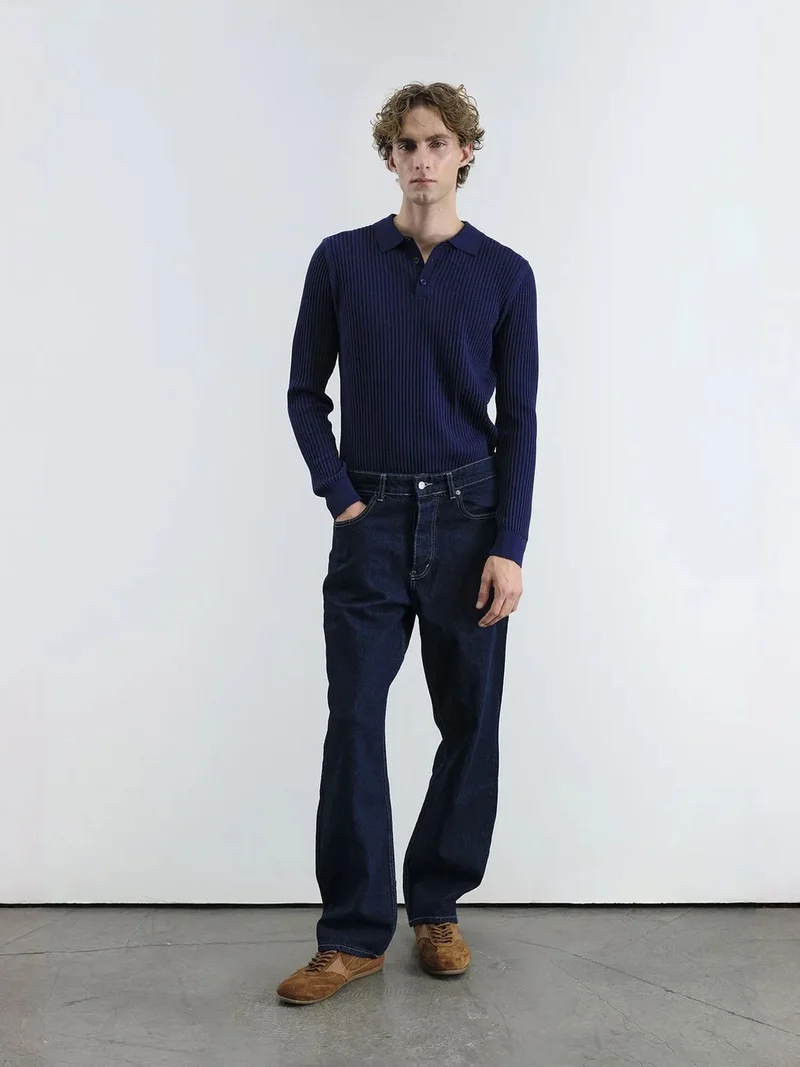 Giesto GIESTO Slim Fit Polo Neck T-Shirt