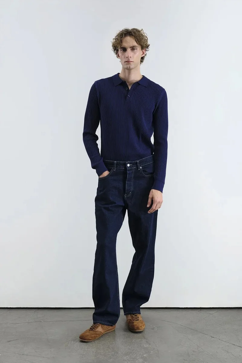 GIESTO Slim Fit Polo Neck T-Shirt