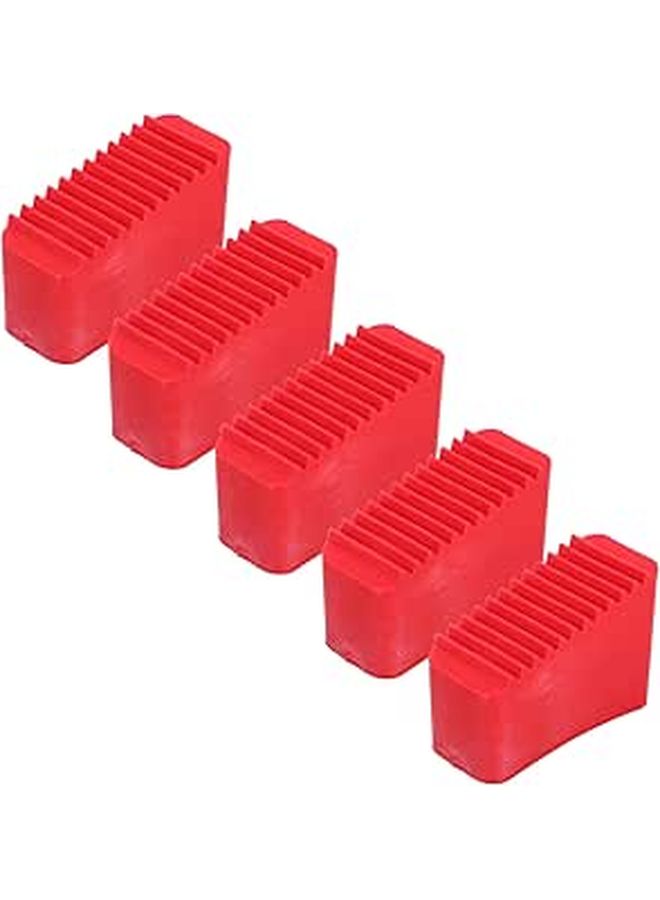 5pcs Anti Slip Rubber Ladder Leg Mats Durable Feet Covers for Home RV Use - Image 1