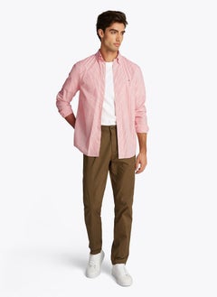 TOMMY HILFIGER Regular Fit Flex Cotton Classic Poplin Stripe Shirt  - Image 4