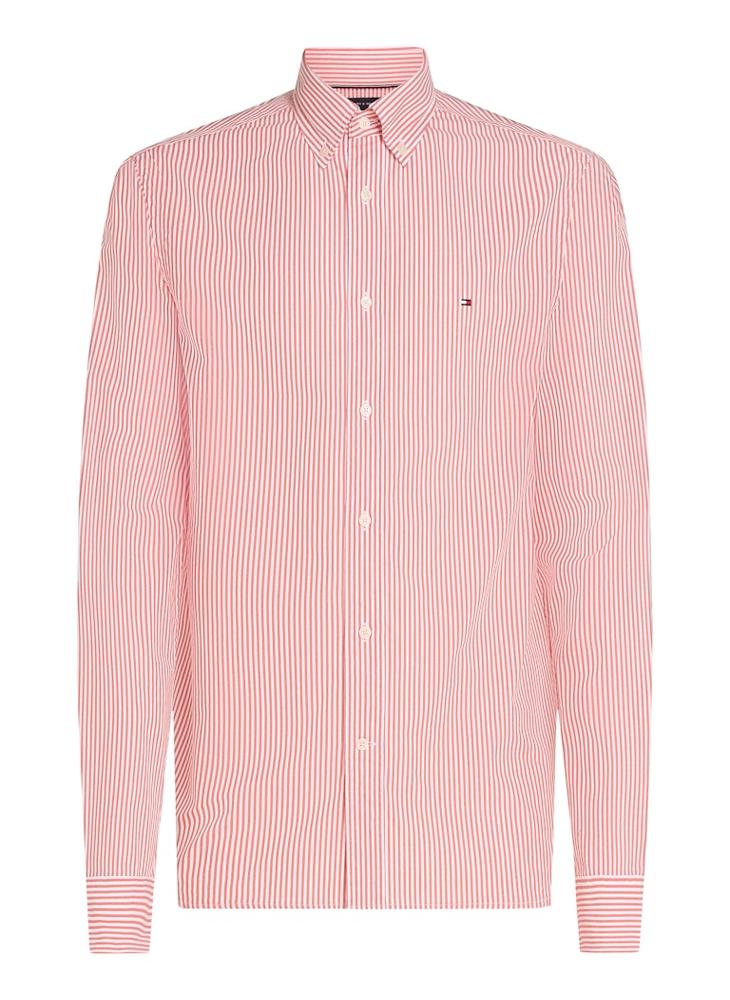 TOMMY HILFIGER Regular Fit Flex Cotton Classic Poplin Stripe Shirt - Image 5