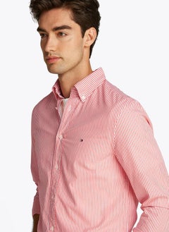TOMMY HILFIGER Regular Fit Flex Cotton Classic Poplin Stripe Shirt  - Image 3