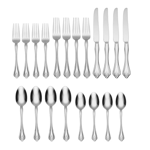 Oneida Boutonniere Flatware, 20 Piece, Silver - Image 2