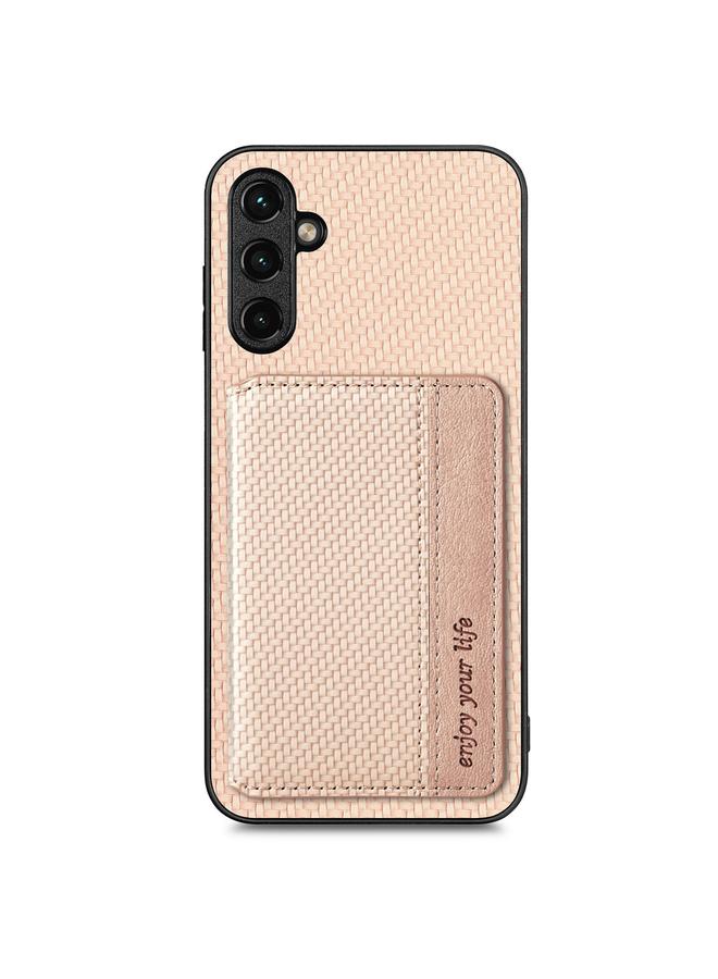 S-TOP Case For Samsung Galaxy A34 5G Carbon Fiber Magnetic Card Wallet Bag Phone Case - Image 2