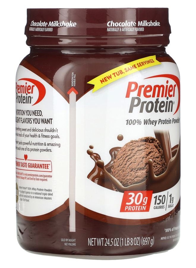 Premier Protein 100% Whey Protein Powder Chocolate Milkshake 1 lb 8 oz (697 g)  - Image 2