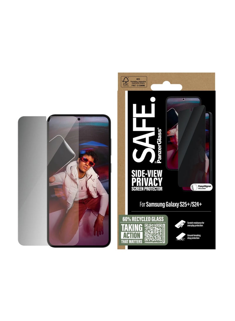 Panzer Glass Ultra Wide Fit Side View Privacy Screen Protector with Easy Aligner for Samsung S25+ & S24+