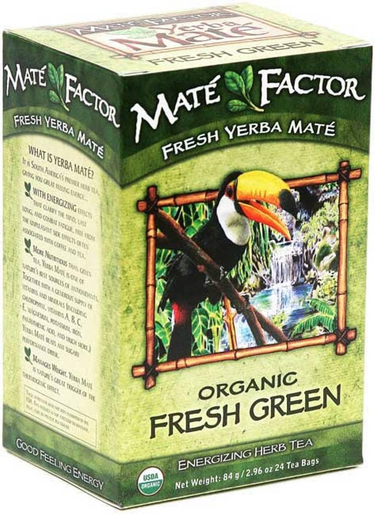 Maté Factor Organic Fresh Green Yerba Mate Tea Bags