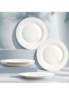 6 Pieces Fine Kitchen Ceramic Dinner Plate, Steak Plate, Round Dessert Plate Or Salad Plate White Plates - pzsku/ZB8FADEE43004EB020D9AZ/45/_/1718533495/2a0c2f87-7ffa-4891-b071-88af92fbf180