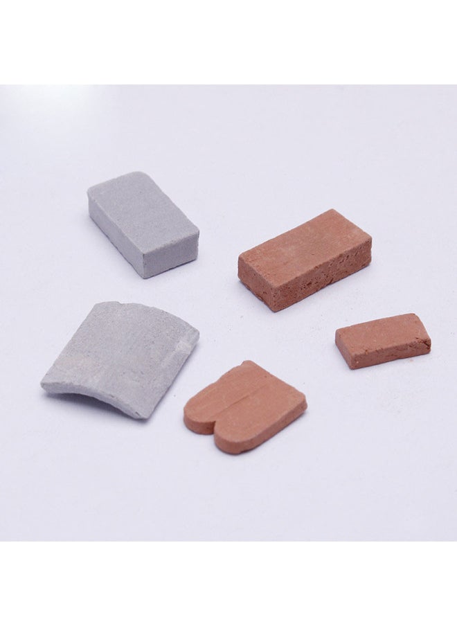 Generic - Children's Handmade Diy Sandbox Miniature Brick Model Realistic Architecture Small House Micro Landscape Building Blocks Toy-Color:Bowl + Scraper (1 Set) - Image 1