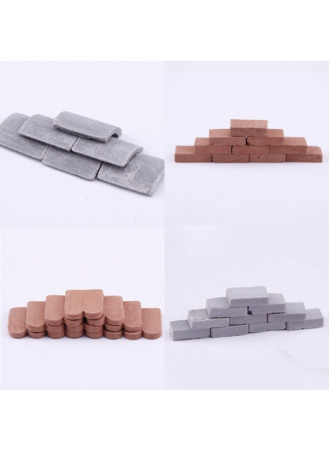 Generic - Children's Handmade Diy Sandbox Miniature Brick Model Realistic Architecture Small House Micro Landscape Building Blocks Toy-Color:Bowl + Scraper (1 Set) - Image 1