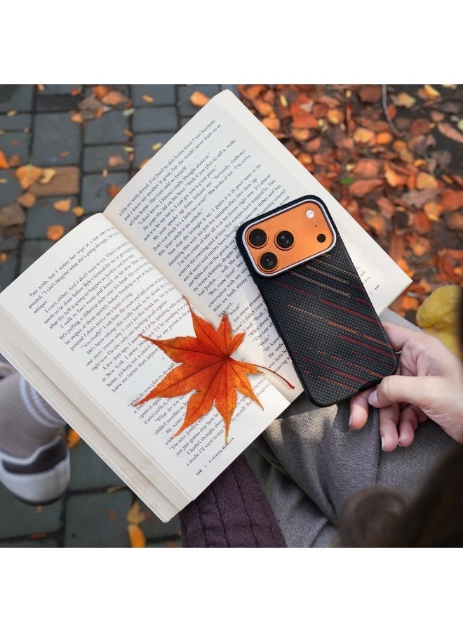 A-CASE حافظة A-Case المصنوعة من ألياف الأراميد لخريف iPhone 17 Pro Max، حافظة هاتف واقية فائقة النحافة وخفيفة الوزن، غطاء ألياف منسوج مقاوم للخدوش، تصميم بسيط – أسود - Image 3