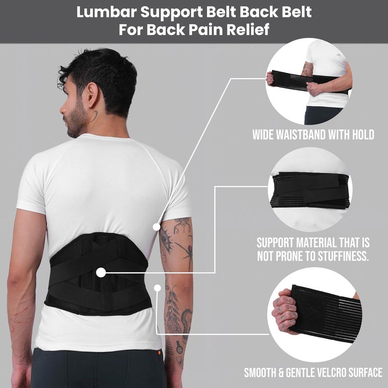 ZEDAN Orthopedic Lumbo Sacral Waist Support Belt For Lower Back Pain | For Back Pain, Posture, Spine Alignment | Adjustable Straps & Breathable Fabric | Immediate Relief from Sciatica| For Men & Women - Image 5