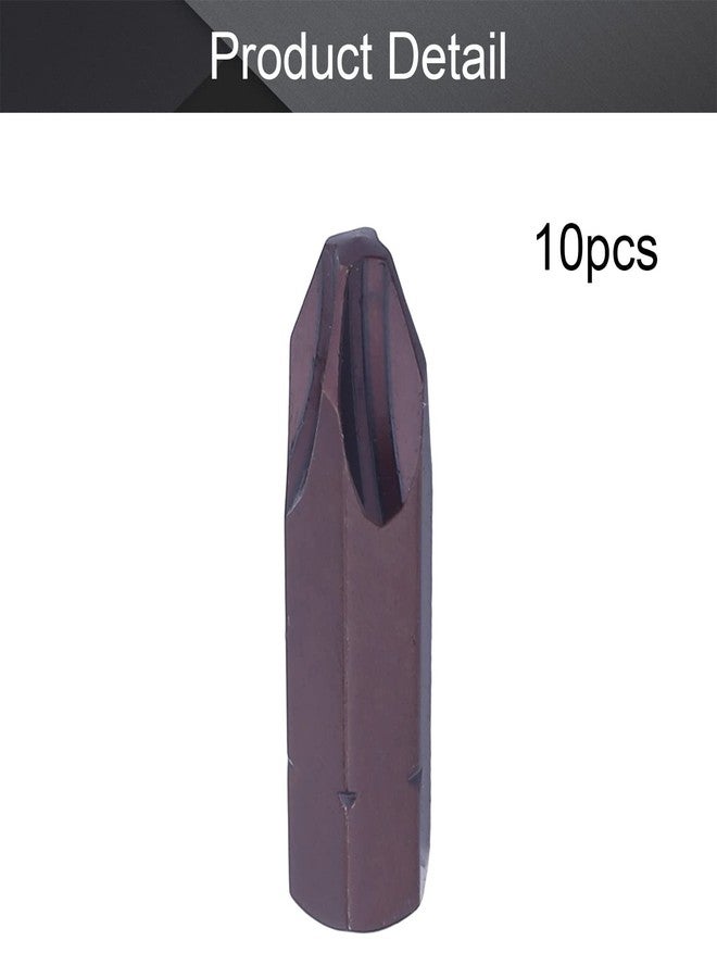 Utoolmart 5/16 inches Hex Shank 32mm Length Magnetic Phillips Cross Screwdriver, PH3 Head Screwdriver Bits S2 Alloy Steel 10Pcs - Image 4