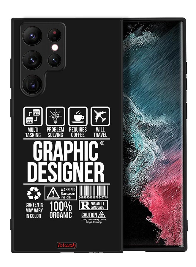 Tolwak Samsung Galaxy S22 Ultra 5G Protective Case Cover Graphic Designer Sticker - Image 2