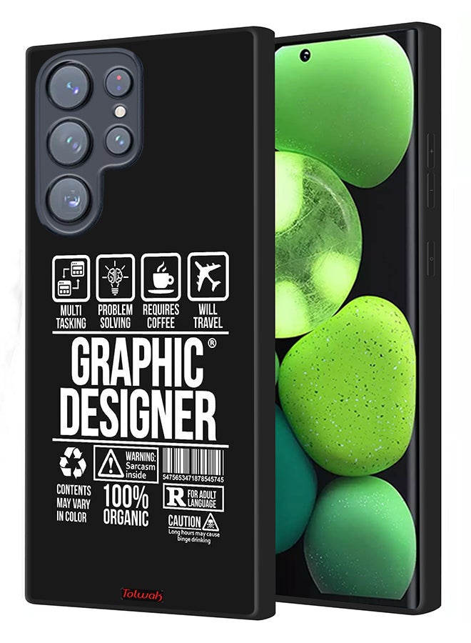 Tolwak Samsung Galaxy S22 Ultra 5G Protective Case Cover Graphic Designer Sticker - Image 1