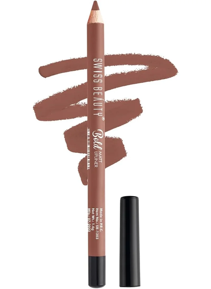 سويس بيوتي Swiss Beauty Bold Matt Lip Liner | Long-lasting |Matte Finish | Non-drying | Shade-03, 1.6gm