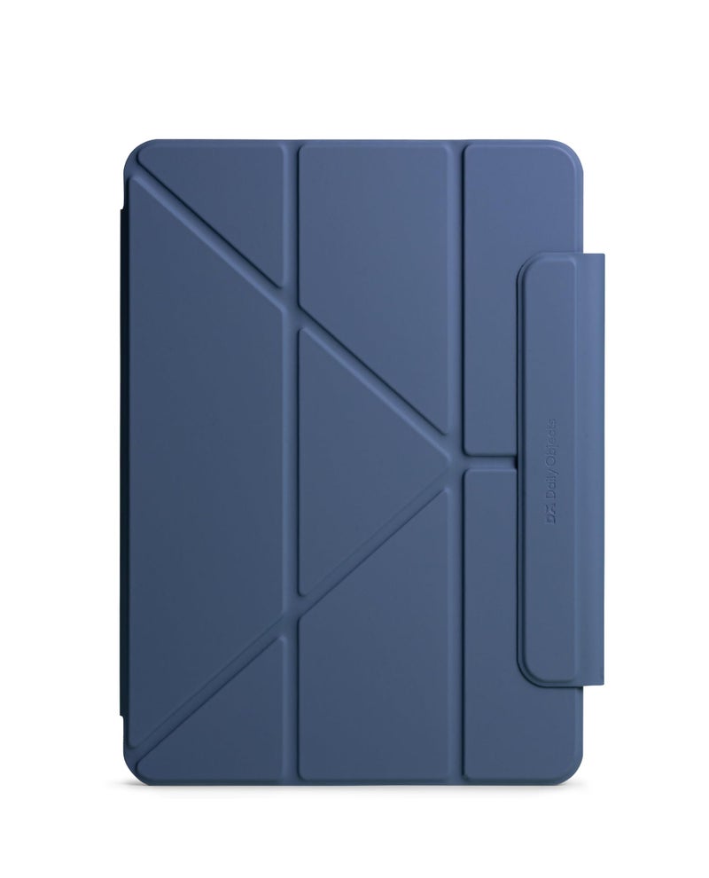 DailyObjects Atlantic Blue Pleat Y-Fold Magnetic iPad Case for iPad Air 11 (M2) 2024 11 Inch - Image 1