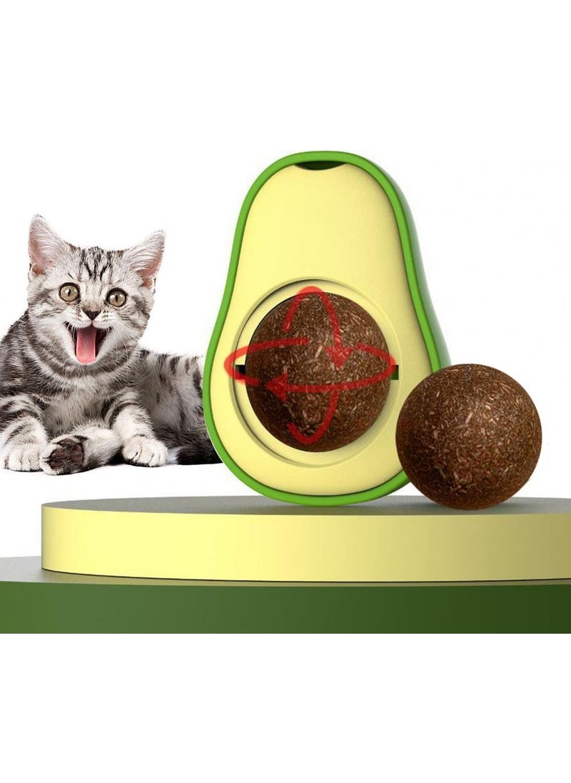 Demdem - Avocado Rotating Catnip Cat Mint Play Ball Natural Catnip Cat Toy - Image 1