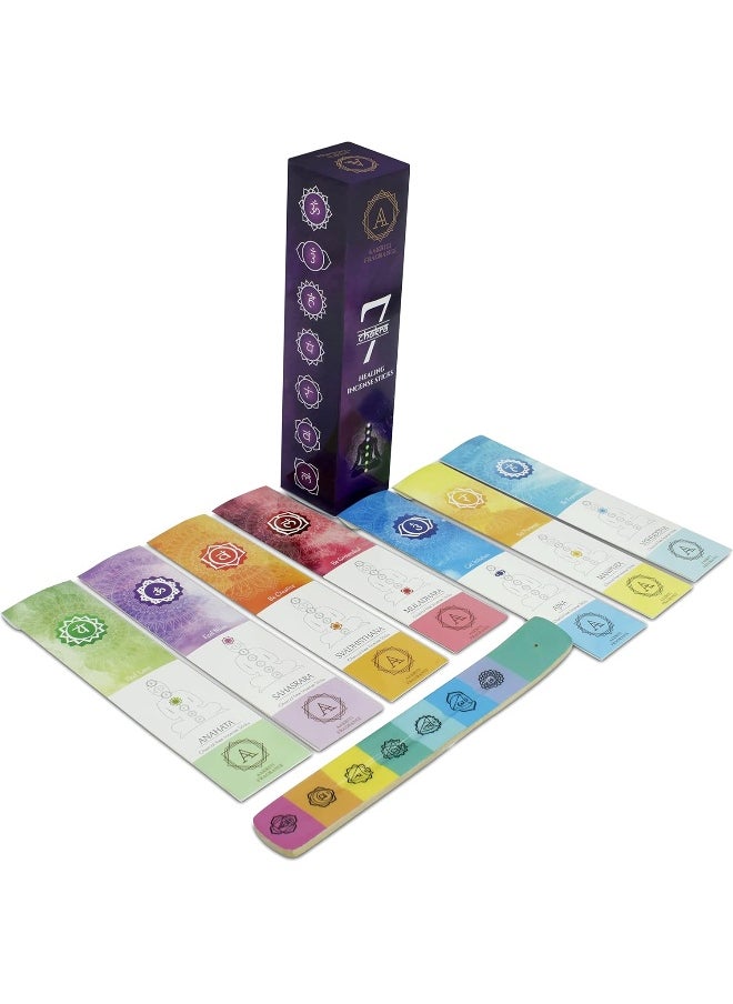 Aakriti Gallery - Incense Sticks Assorted Organic Masala Sticks Set 15 Gram (7 Chakra) - Image 1