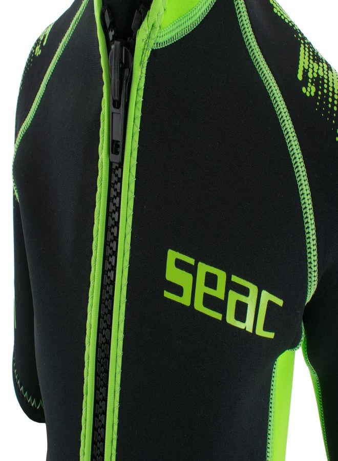 سياك بدلة غطس قصيرة للأطفال من Seac Look، مناسبة للغطس السطحي والغوص والأنشطة المائية، مصنوعة من النيوبرين بسماكة 2.5 مم - Image 3