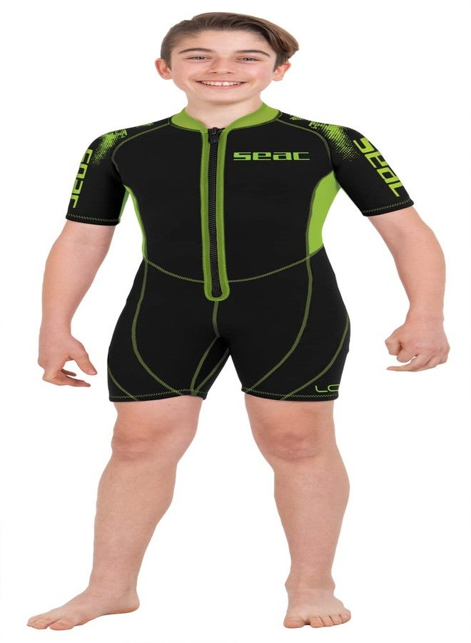 سياك بدلة غطس قصيرة للأطفال من Seac Look، مناسبة للغطس السطحي والغوص والأنشطة المائية، مصنوعة من النيوبرين بسماكة 2.5 مم - Image 1