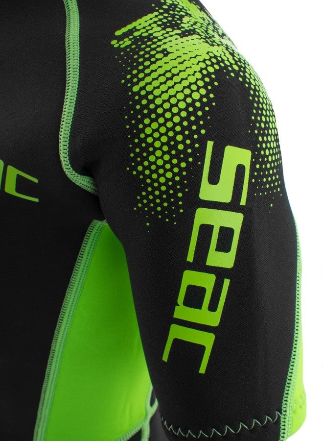 سياك بدلة غطس قصيرة للأطفال من Seac Look، مناسبة للغطس السطحي والغوص والأنشطة المائية، مصنوعة من النيوبرين بسماكة 2.5 مم - Image 4