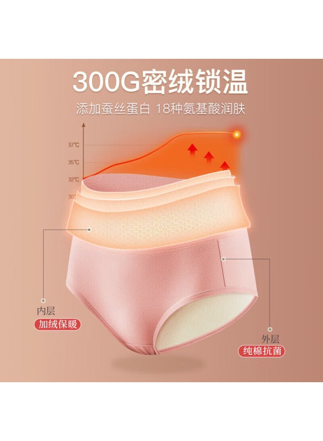 Mei Ya Ting Women's High Waist Warmth-keeping Thickened Cotton Crotch Antibacterial Abdomen-shaping Waist-protecting Autumn And Winter Triangle Shorts 2XL - Image 2