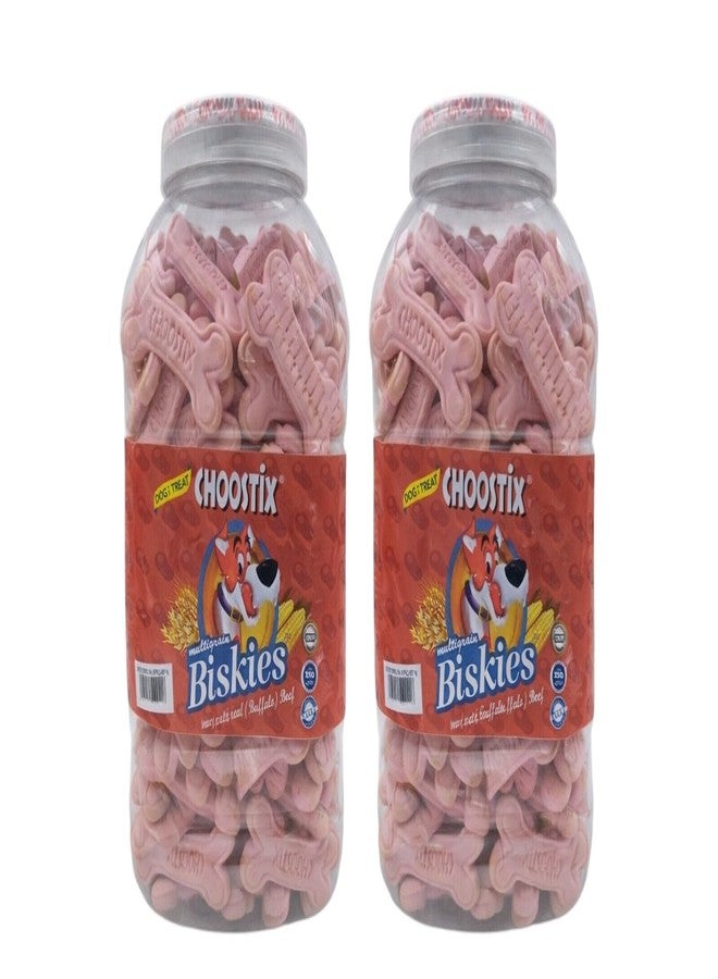 Choostix Biskies Real Beef Dog Treat, Buffalo, 1 kg (Pack of 2)