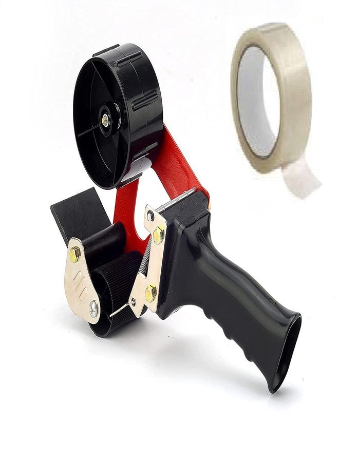Dinojames Hand Operated Heavy Duty Metal Manual Tape Dispenser 2 inch or 48mm with Tape - Image 1