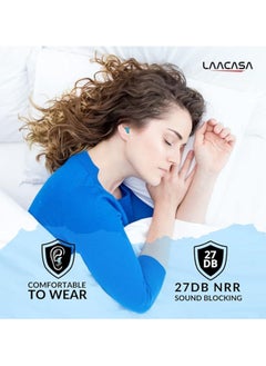 ARNOTEC 3 Pairs Reusable Ultra Soft Silicone Earplugs for Sleep, 27dB SNR Waterproof Noise Cancelling, Earplugs for Sleeping, Shooting Range, Swimming, Snoring, Airplanes, Work and Study.  - Image 5
