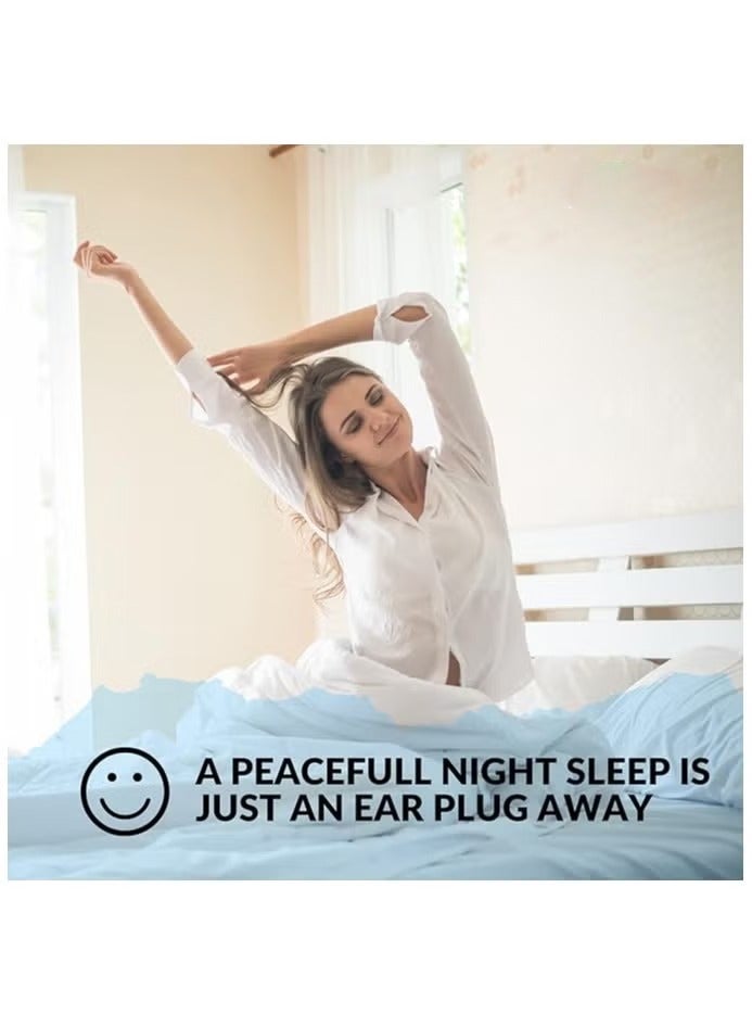 ARNOTEC 6 Pairs Reusable Ultra Soft Silicone Earplugs for Sleep, 27dB SNR Waterproof Noise Cancelling, Earplugs for Sleeping, Shooting Range, Swimming, Snoring, Airplanes, Work and Study. - Image 3