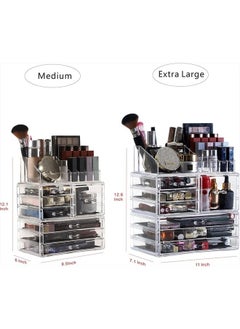 Clear Makeup Storage Organizer Drawers Skin Care Large Cosmetic Display Cases Stackable Storage Box With 7 Drawers For Dresser,Set of 3 - pzsku/ZB8FB4E3ACB4BD8DD4223Z/45/_/1683829275/c7563e45-45c1-4f01-a782-8bc4d320ab79