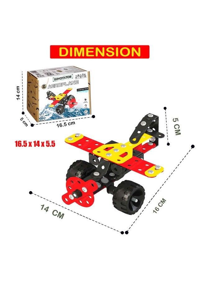 FunBlast FunBlast Aeroplane Blocks for Kids - 93 Pcs Building and Assembling Block Brick Educational STEM Toys, DIY Puzzle Blocks Bricks Toys for 3+Years Kids  - Image 3