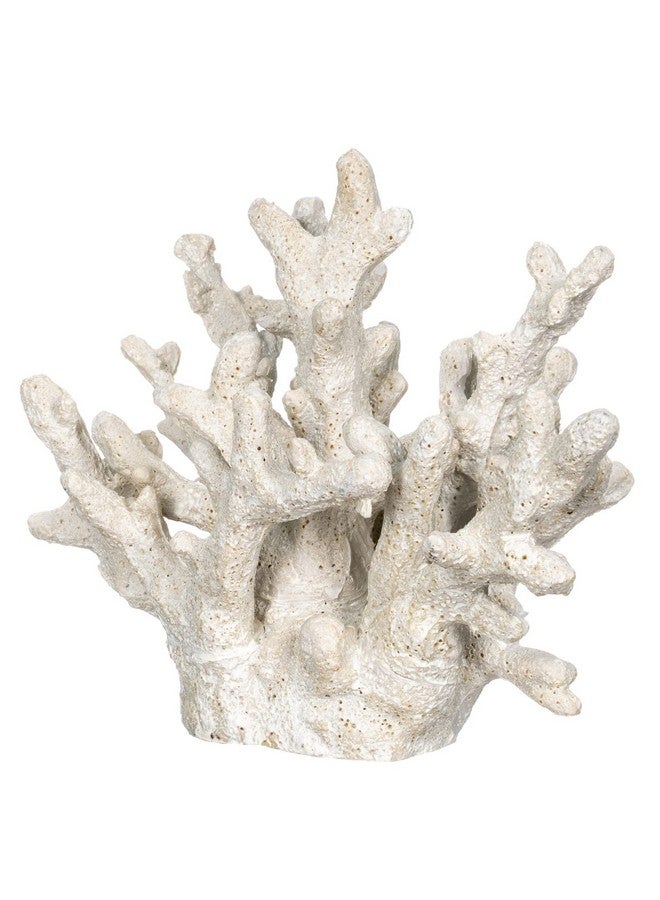 Nautical Crush Trading White Coral Décor - Beach Home Décor - Faux Coral Reef Décor 6.5” X 5” X 5.5” - Resin Coral Décor - White Coral Decoration - Coral Branch Décor - Coral Home Decoration - Image 2