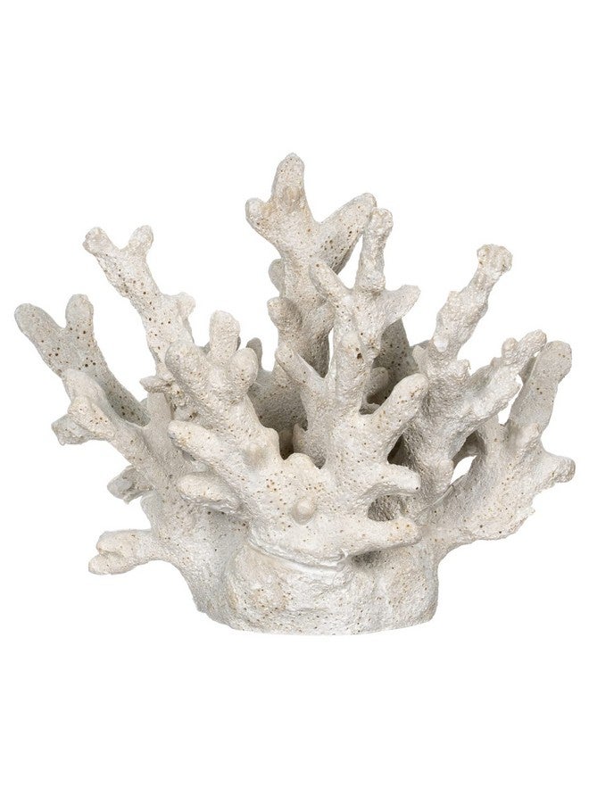 Nautical Crush Trading White Coral Décor - Beach Home Décor - Faux Coral Reef Décor 6.5” X 5” X 5.5” - Resin Coral Décor - White Coral Decoration - Coral Branch Décor - Coral Home Decoration - Image 4