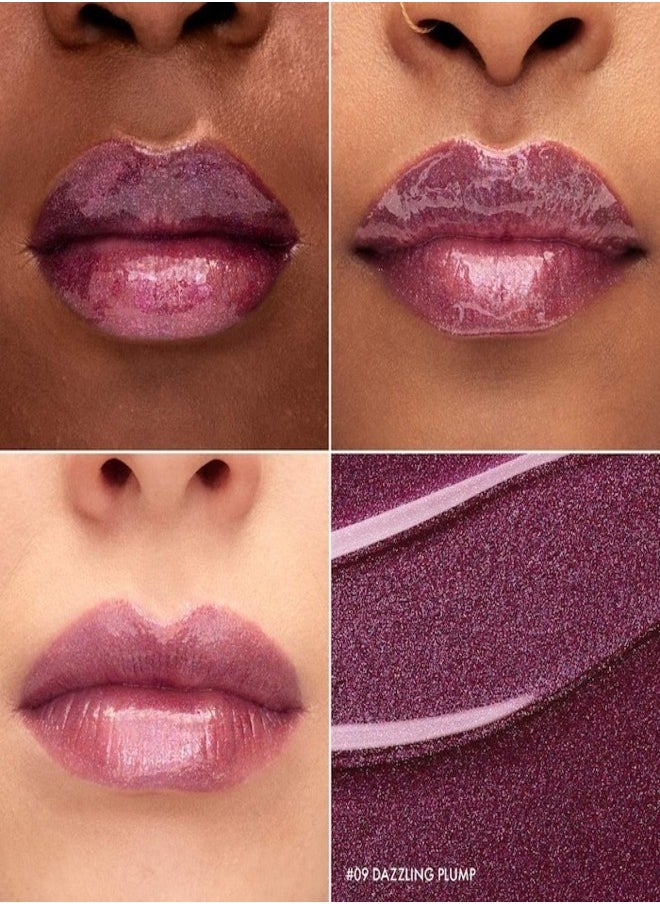 SEPHORA - SEPHORA COLLECTION Outrageous Plump Effect Gloss 09 Dazzling Plump - shimmer plum   5ml – High-Shine, Hydrating & Volumizing Lip Plumper - Image 1