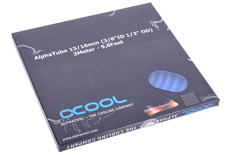 Alphacool 18414 tub AlphaTube HF 13/10 (3/8" ID) - UV Blue 3m (9,8ft) Retailbox Water Cooling Tubing - Image 1