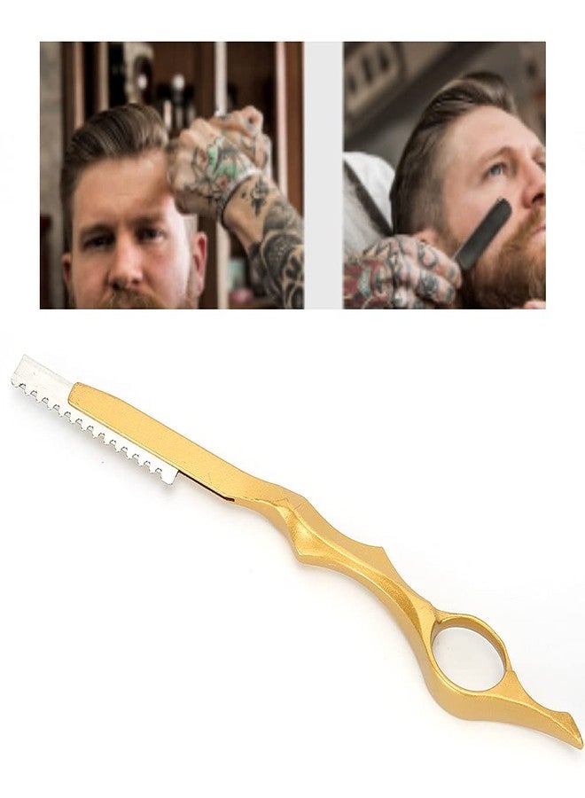 Chazcool Hair Texturizing Razor, Hair Thinning Razor, Feather Styling Razor, Feather Razor for Hair Cutting, Hair Styling Razor, Gold - Image 2