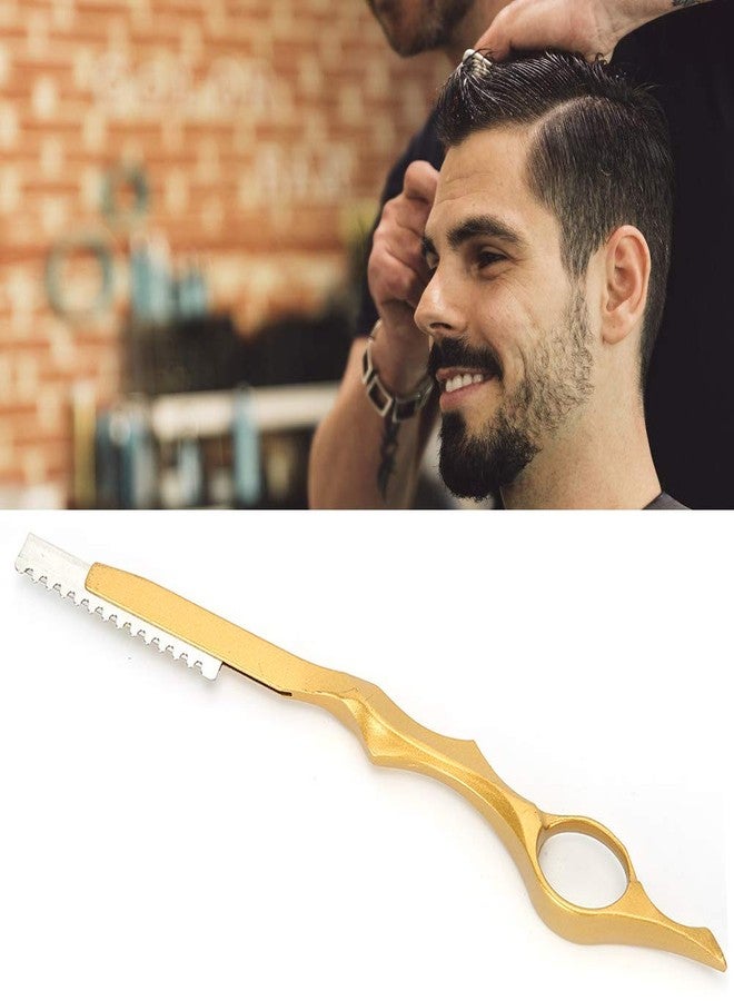 Chazcool Hair Texturizing Razor, Hair Thinning Razor, Feather Styling Razor, Feather Razor for Hair Cutting, Hair Styling Razor, Gold - Image 3