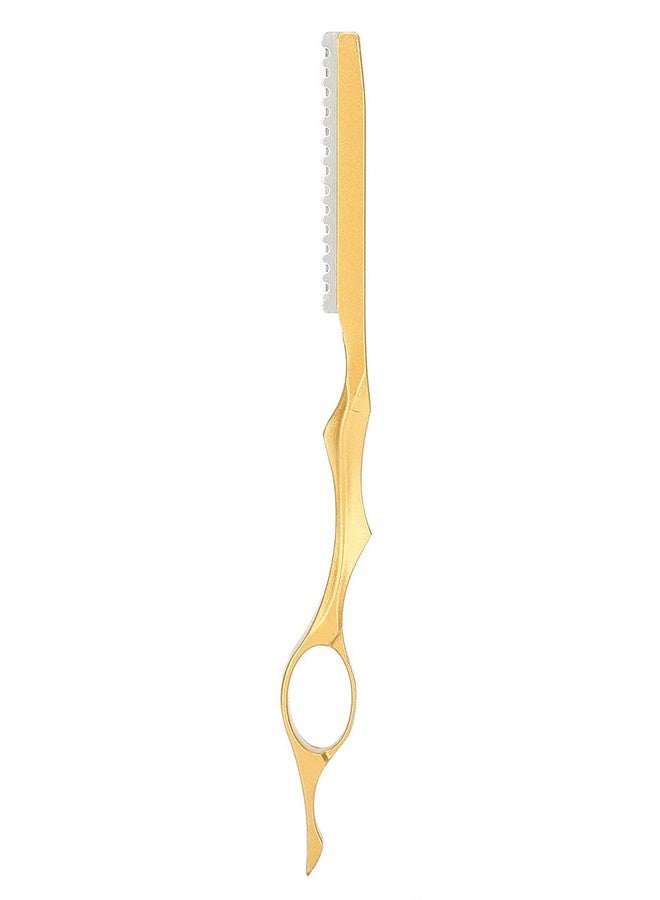 Chazcool Hair Texturizing Razor, Hair Thinning Razor, Feather Styling Razor, Feather Razor for Hair Cutting, Hair Styling Razor, Gold - Image 1