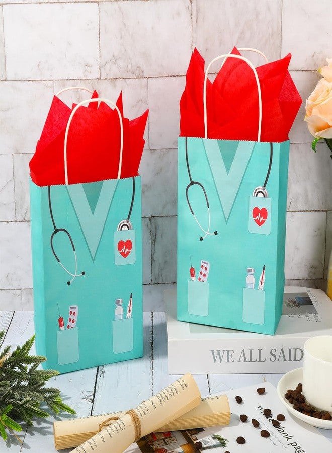 وولاين مجموعة هدايا تخرج الممرضات من والين، ٢٤ قطعة، مع ٣٠ ورقة مناديل ورقية حمراء بمقابض، أكياس حلوى تقديرًا للممرضات، مناسبة لخريجي كليات الطب والممرضات، ومستلزمات حفلات التخرج. - Image 4