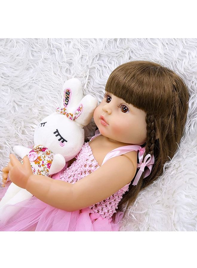 Beauenty Reborn Baby Doll 22 inch Realistic Newborn Baby Dolls for Age 3+ (Pink) - Image 3
